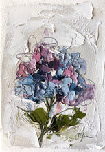 Load image into Gallery viewer, “Little Hydrangea IV” 6x4 (9x7) Oil/Graphite on Paper