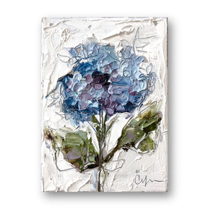 “Blue Hydrangea VIII”- 5x7” Oil on Canvas