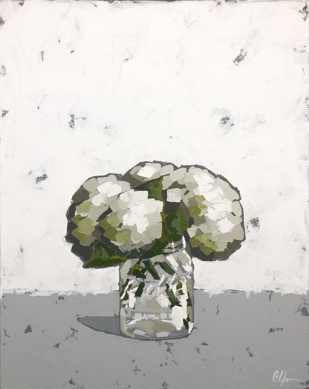 “Hydrangea in Ball Jar”