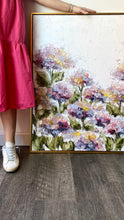 Load image into Gallery viewer, Afternoon in the Hydrangea Garden 30x40 Oil on Canvas