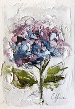 Load image into Gallery viewer, “Little Hydrangea II” 6x4 (9x7) Oil/Graphite on Paper