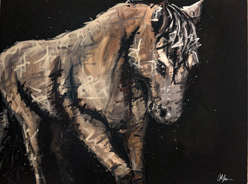 Experimental “Horse” 30x40x7/8”