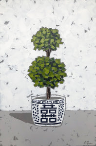 SOLD - “Double Happiness Topiary I”