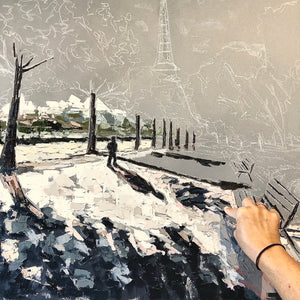 “Paris II” 36x48x1.5” Oil on Canvas