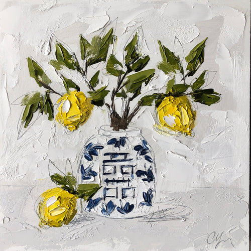 “Lemons in Chinoiserie VIII” Commission