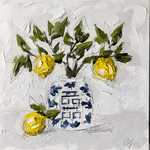“Lemons in Chinoiserie VIII” Commission