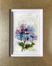 Load image into Gallery viewer, “Little Hydrangea IV” 6x4 (9x7) Oil/Graphite on Paper