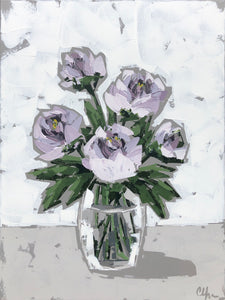 “Peonies in Glass VIII” 24x18