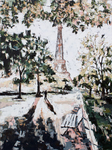 “Paris I” 40x30x1.5” Oil on Canvas