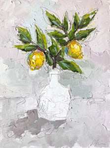 “Lemon II” 24x18 Oil/Graphite on Canvas