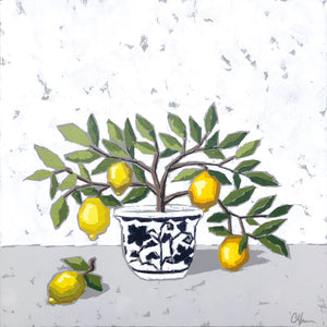 SOLD - “Lemons in Chinoiserie no. 1”