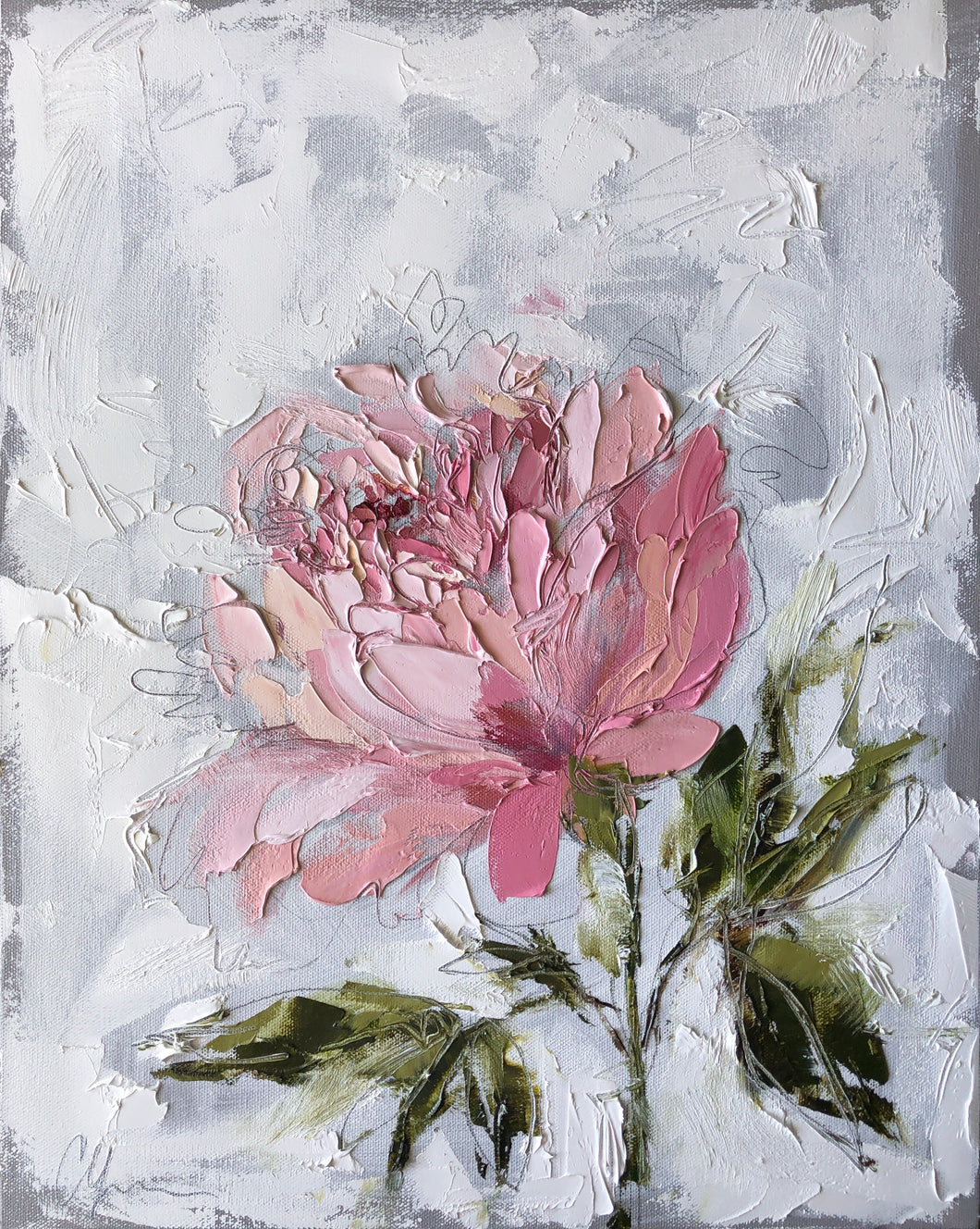 “Pink Peony” 20x16x1.5”