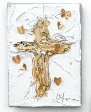 Load image into Gallery viewer, “Cross and Butterfly”- 5x7 Oil on Canvas