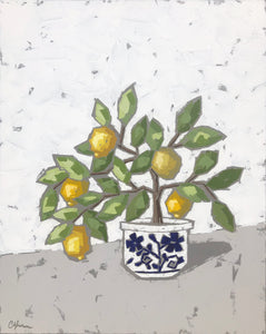“Lemons in Chinoiserie IV”
