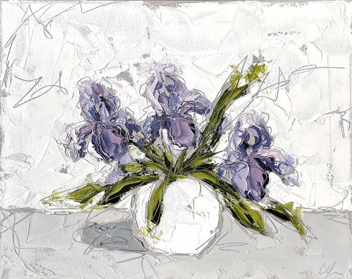 “Irises in White III