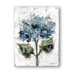 “Blue Hydrangea IV” - 12x16” Oil on Canvas