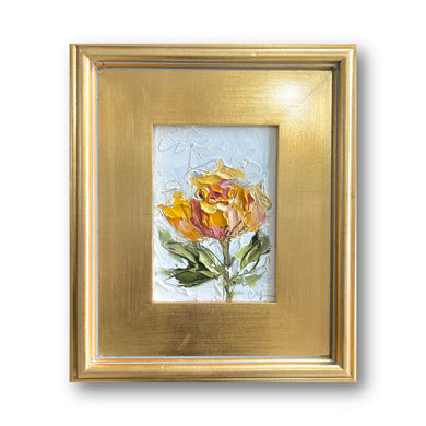“Yellow Peony III” - 5x7 Oil on Canvas