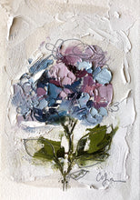 Load image into Gallery viewer, “Little Hydrangea VI” 6x4 (9x7) Oil/Graphite on Paper