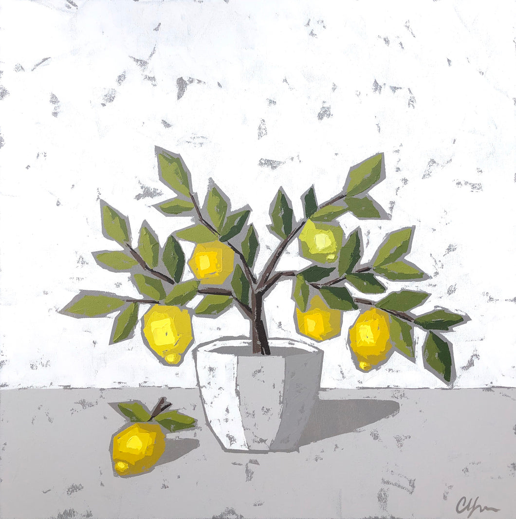 SOLD - “Lemons in Pottery”