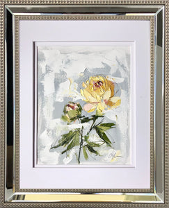 “PEONY VIGNETTE XXXIII” 16.5x13.5 (10x8) Oil/Graphite on Paper