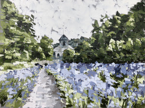 “Lavender Field II” 30x40x1.5” Oil on Canvas