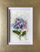 Load image into Gallery viewer, “Little Hydrangea V” 6x4 (9x7) Oil/Graphite on Paper