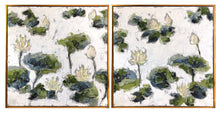 Load image into Gallery viewer, Lilies and Lotuses in Light I &amp; II - 36x72 Oil