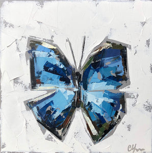 “Blue Morpho no. 1” 8x8