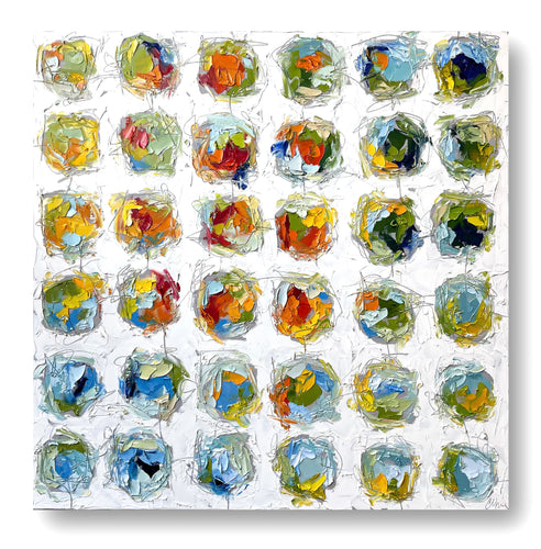“Confetti” 40x40 Oil on Canvas