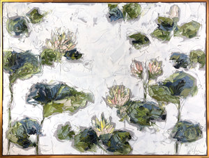 Lilies and Lotuses in Light III - 36x48 Oil
