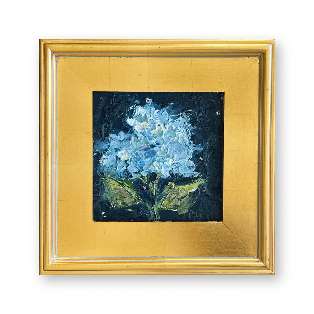 “Little Hydrangea XV”- 6x6 Oil on Paper