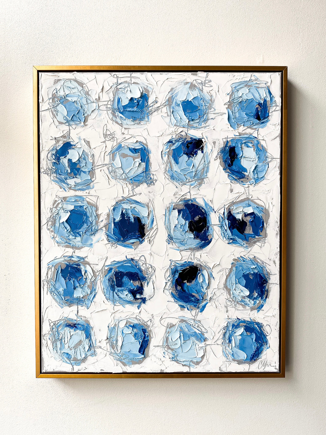 “Bluesy” - 24x30 Oil and Graphite