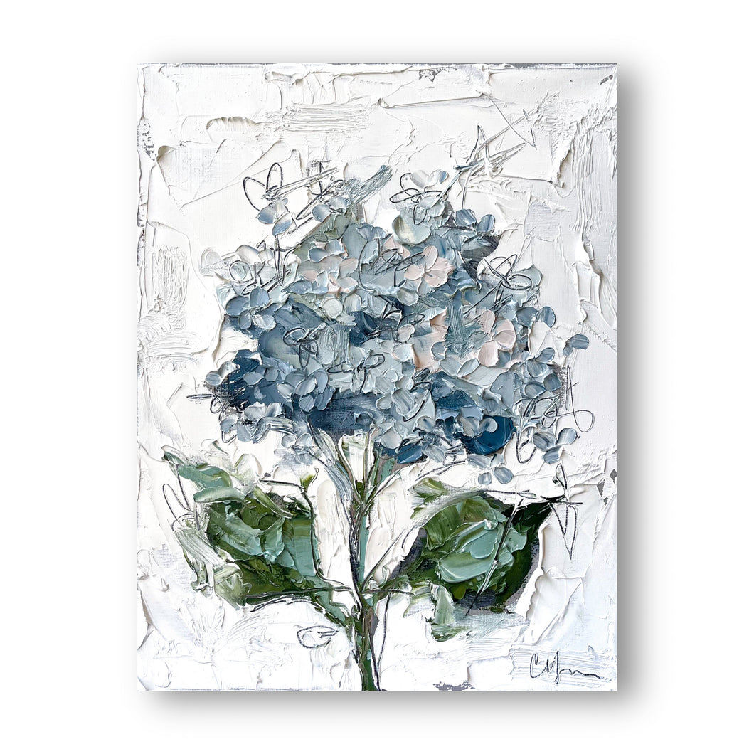“Blue Hydrangea XI” - 11x14” Oil on Canvas