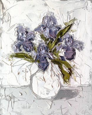“Irises in White II