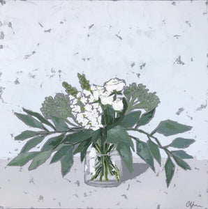 “Eucalyptus, Roses, and Snapdragons”