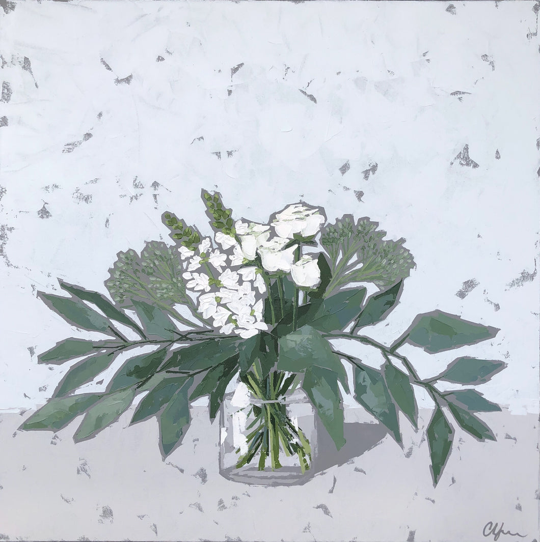 “Eucalyptus, Roses, and Snapdragons”